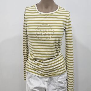 Michael kors women tshirt long sleeve white/green small